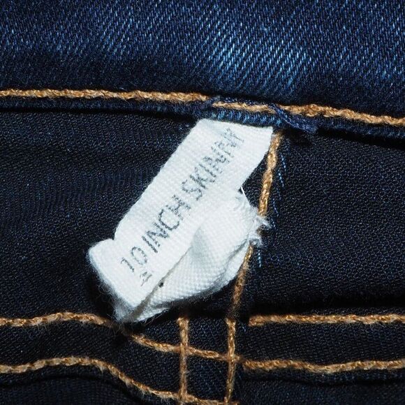 Rag & Bone 10 Inch Skinny Dark Wash Jeans W1532K089AST Women's 25 - Picture 4 of 14